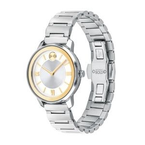 Movado Bold Quartz Silver White Dial Ladies Watch 3600592